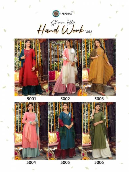 Aradhna Handwork vol 5 Fancy Wholesale Designer Salwar Suits Catalog
